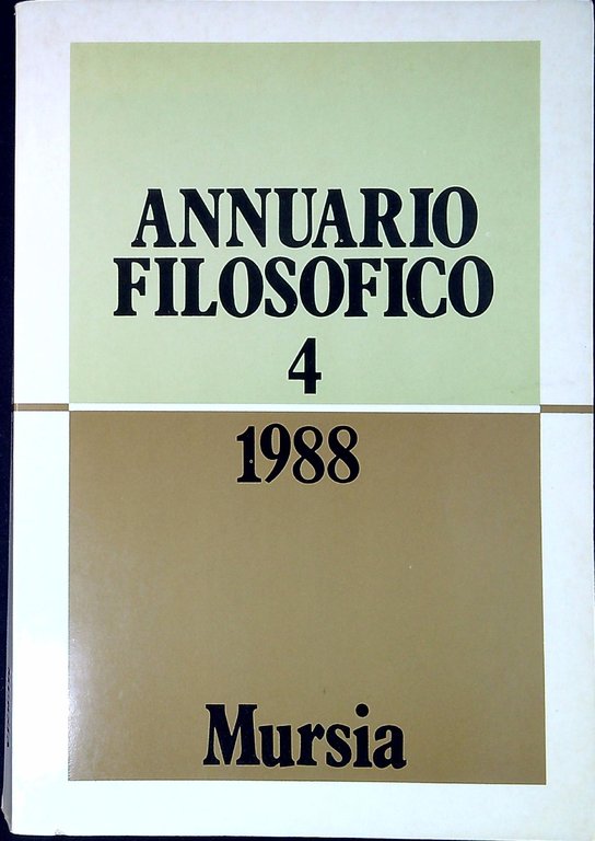 Annuario filosofico 1988