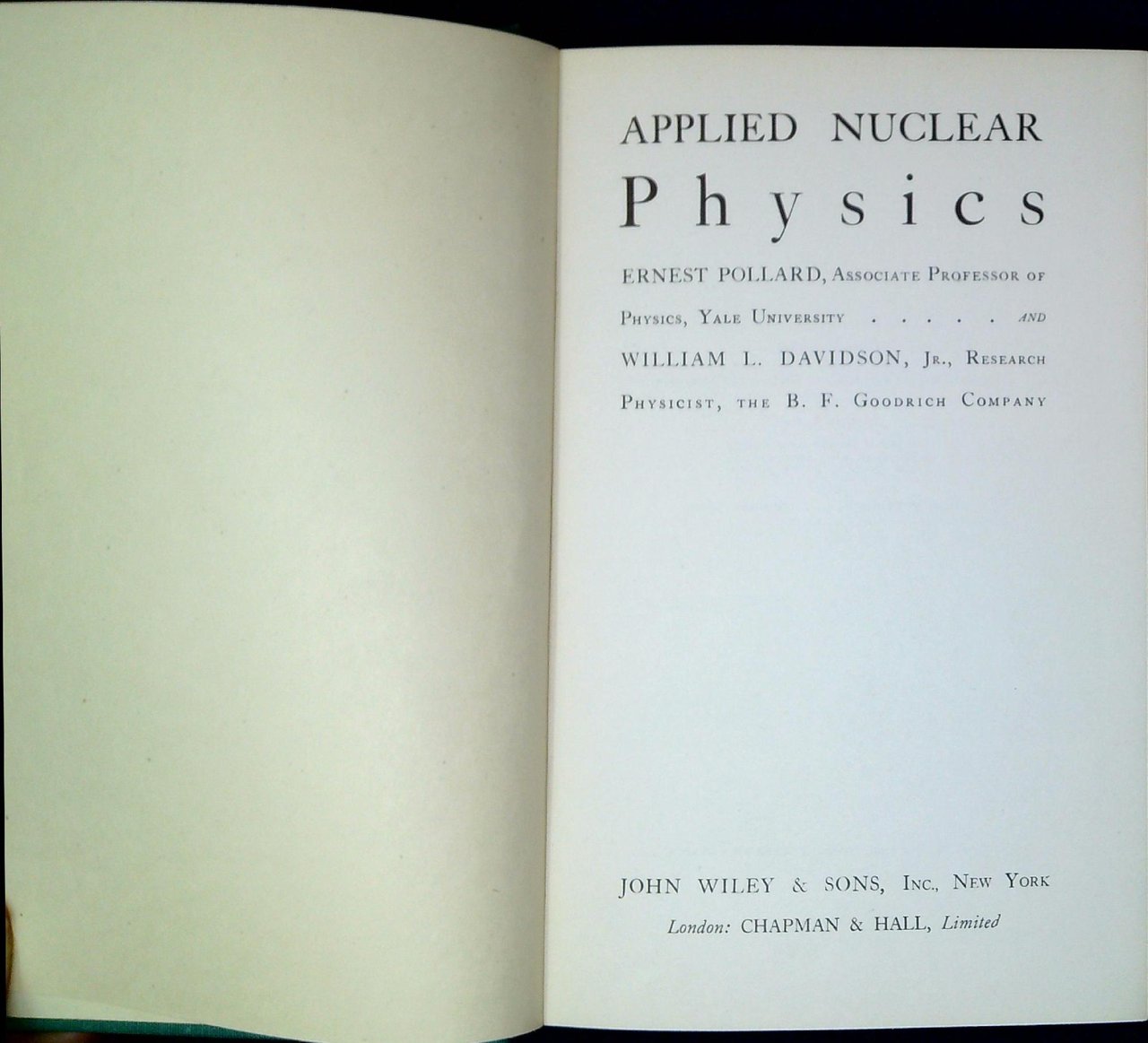 Applied nuclear physics | Immagine principale