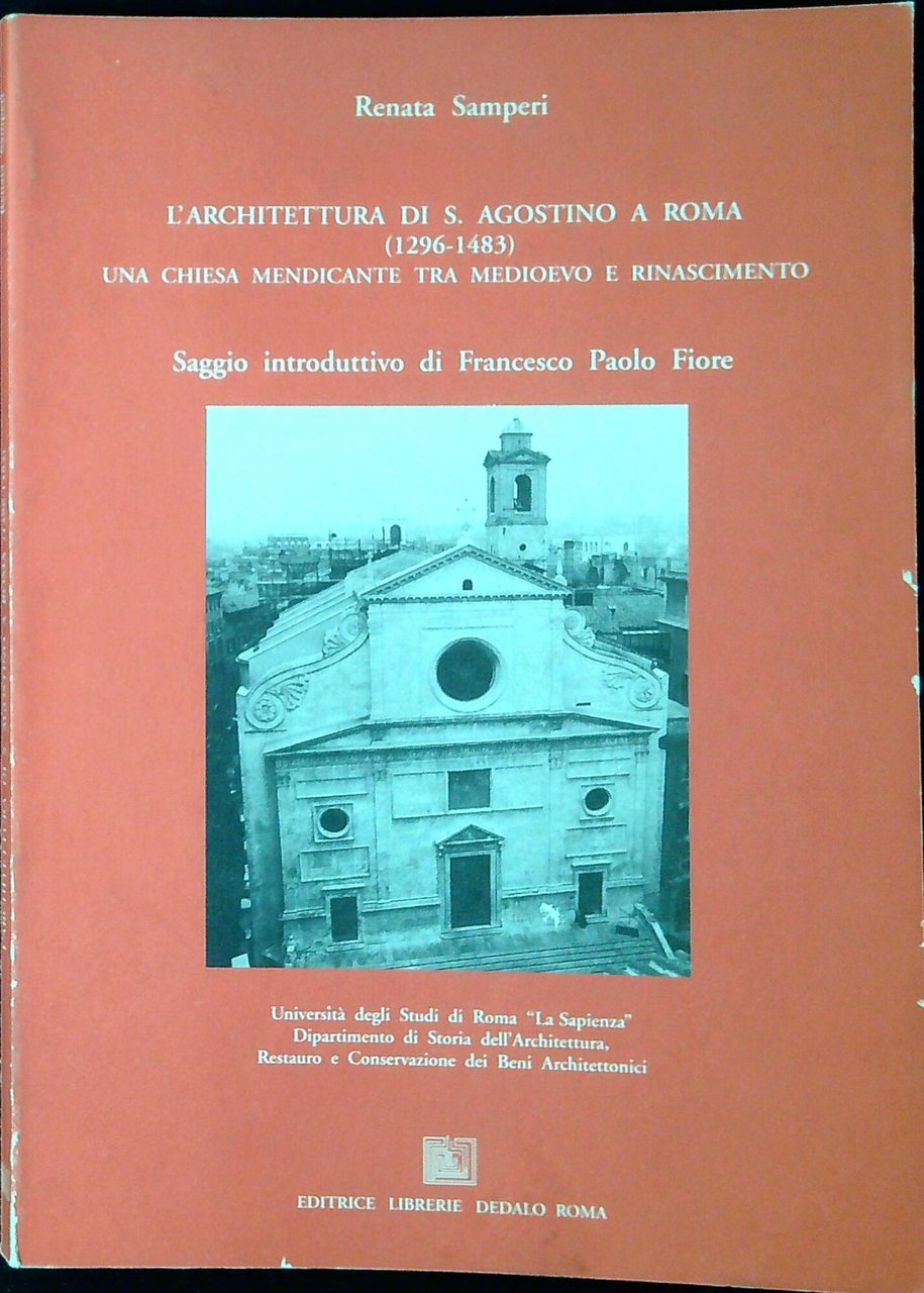 Architettura di S. Agostino a Roma 1296-1483. Una chiesa mendicante … | Immagine principale