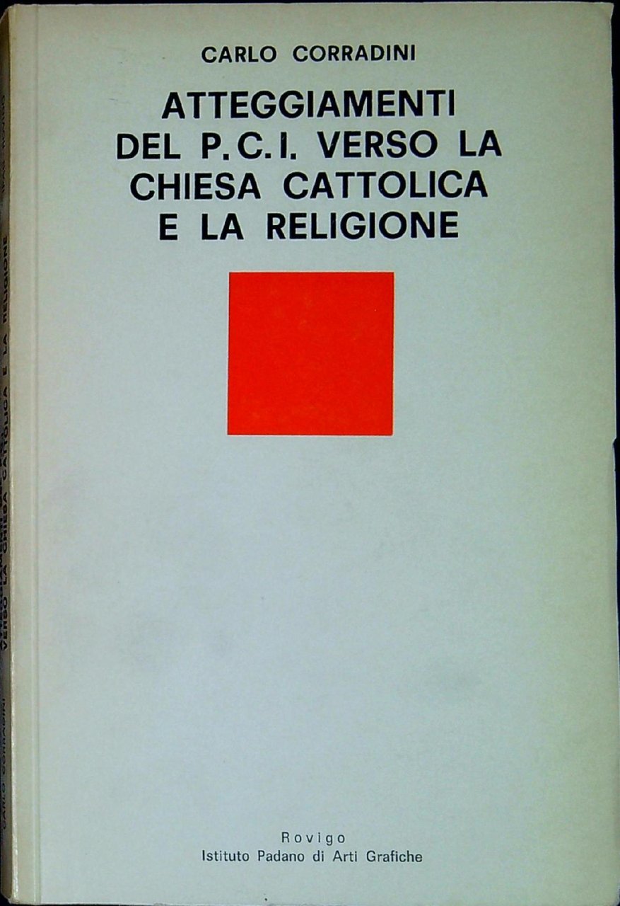 Atteggiamenti del P.C.I. verso la chiesa cattolica e la religione