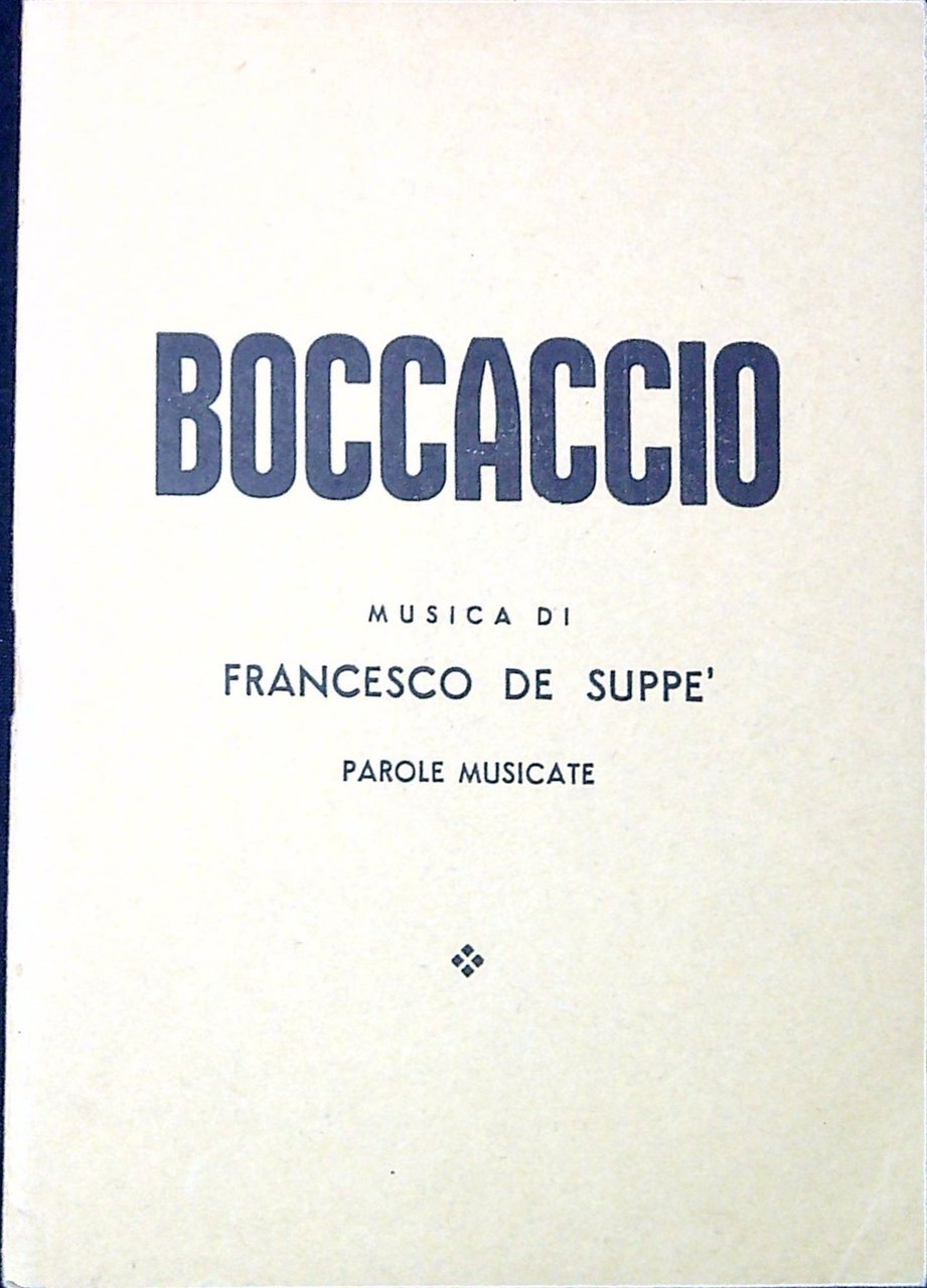 Boccaccio : parole musicate