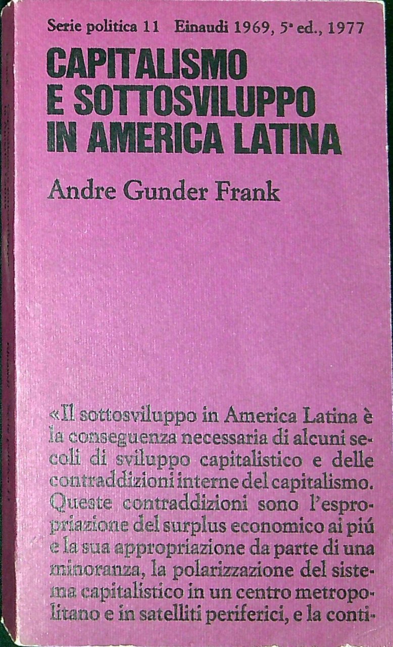 Capitalismo e sottosviluppo in America latina | Immagine principale
