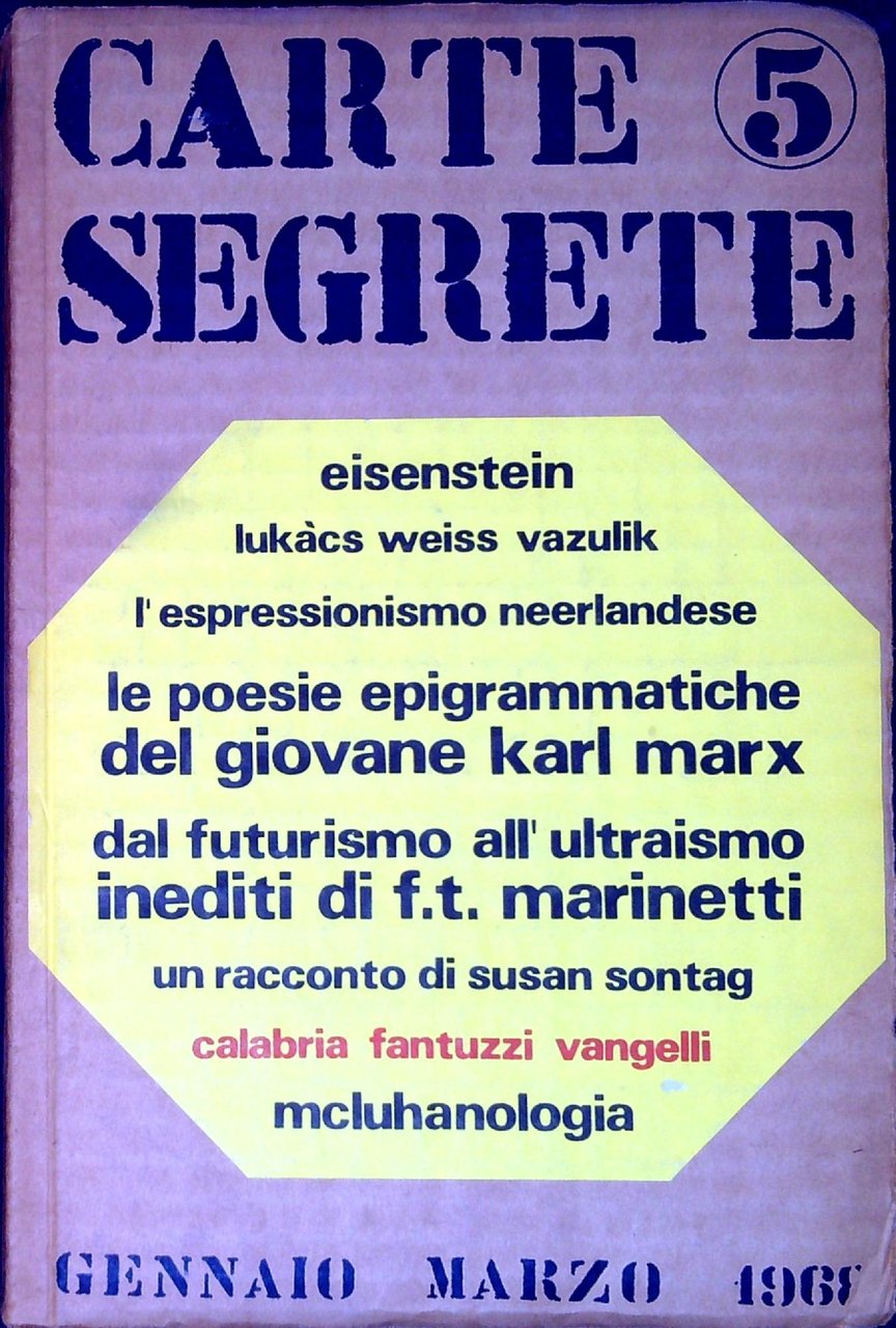Carte segrete : rivista trimestrale di lettere ed arti n^ …