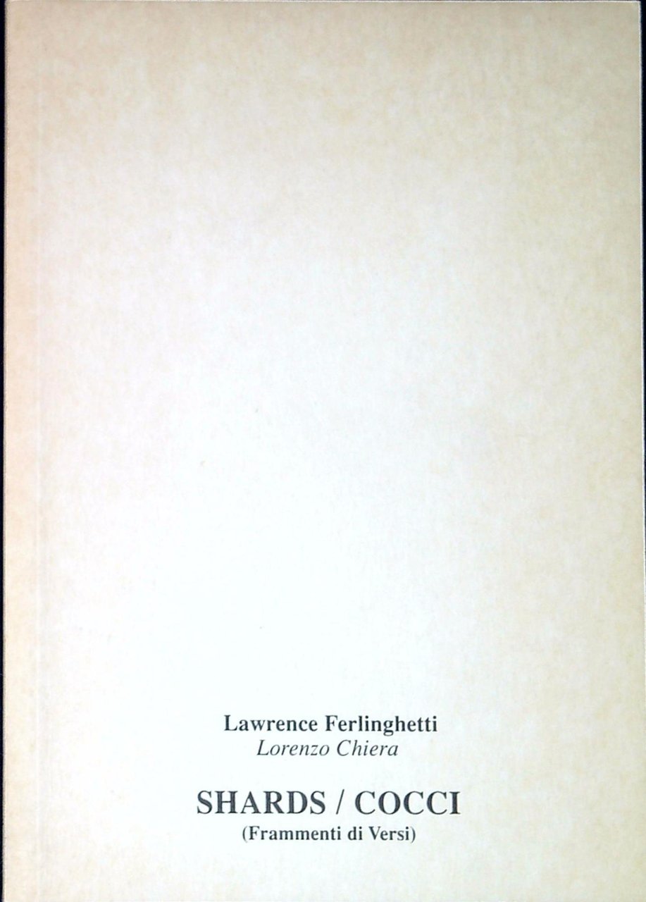 Cocci : frammenti di versi