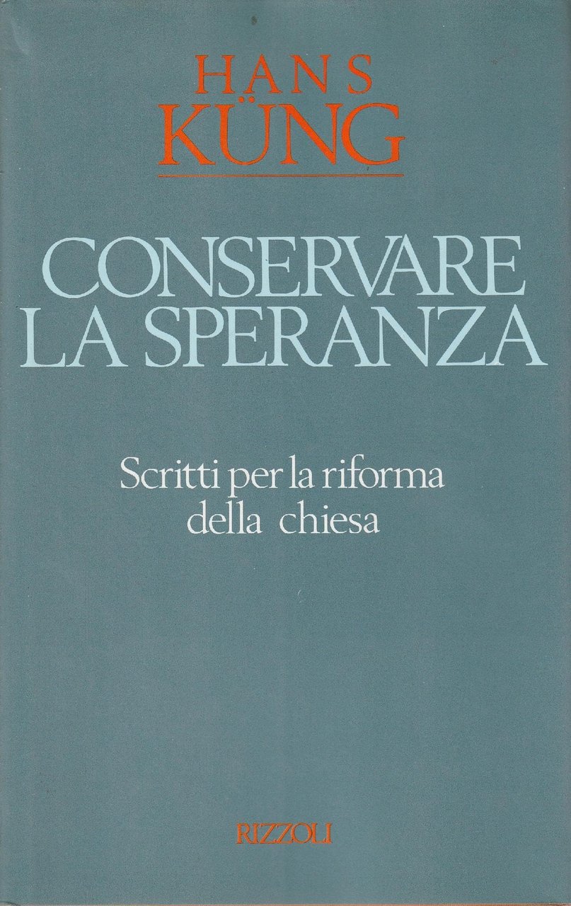 Conservare la speranza