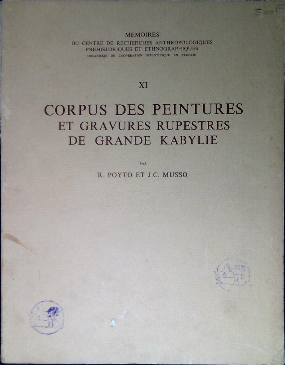 Corpus des peintures et gravures rupestres de grande Kabylie | Immagine principale