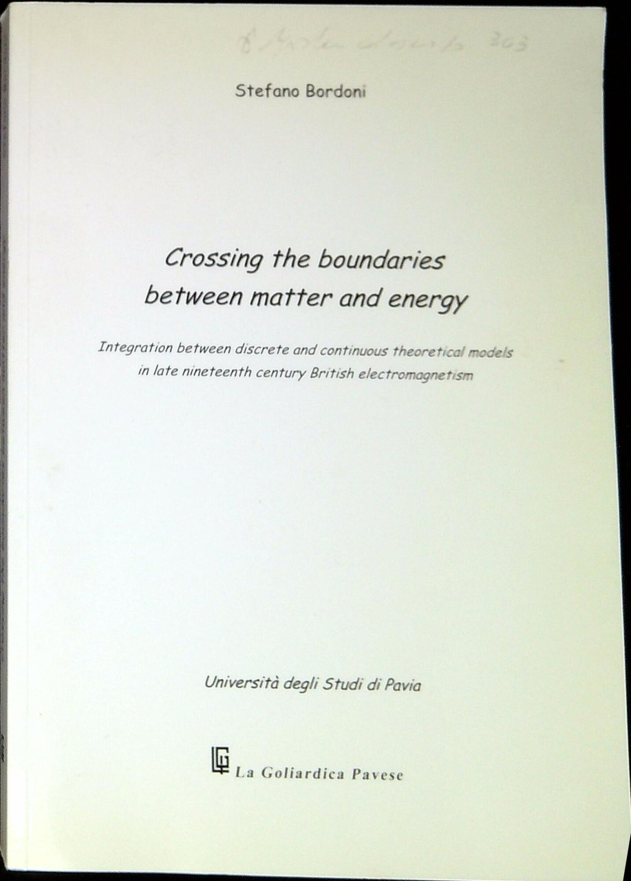 Crossing the boundaries between matter and energy | Immagine principale