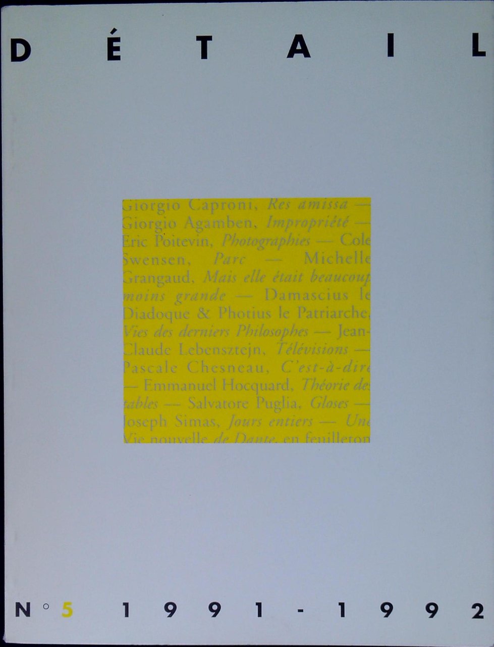 Détail n.5 1991-1992