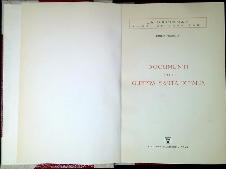 Documenti della guerra santa d'Italia