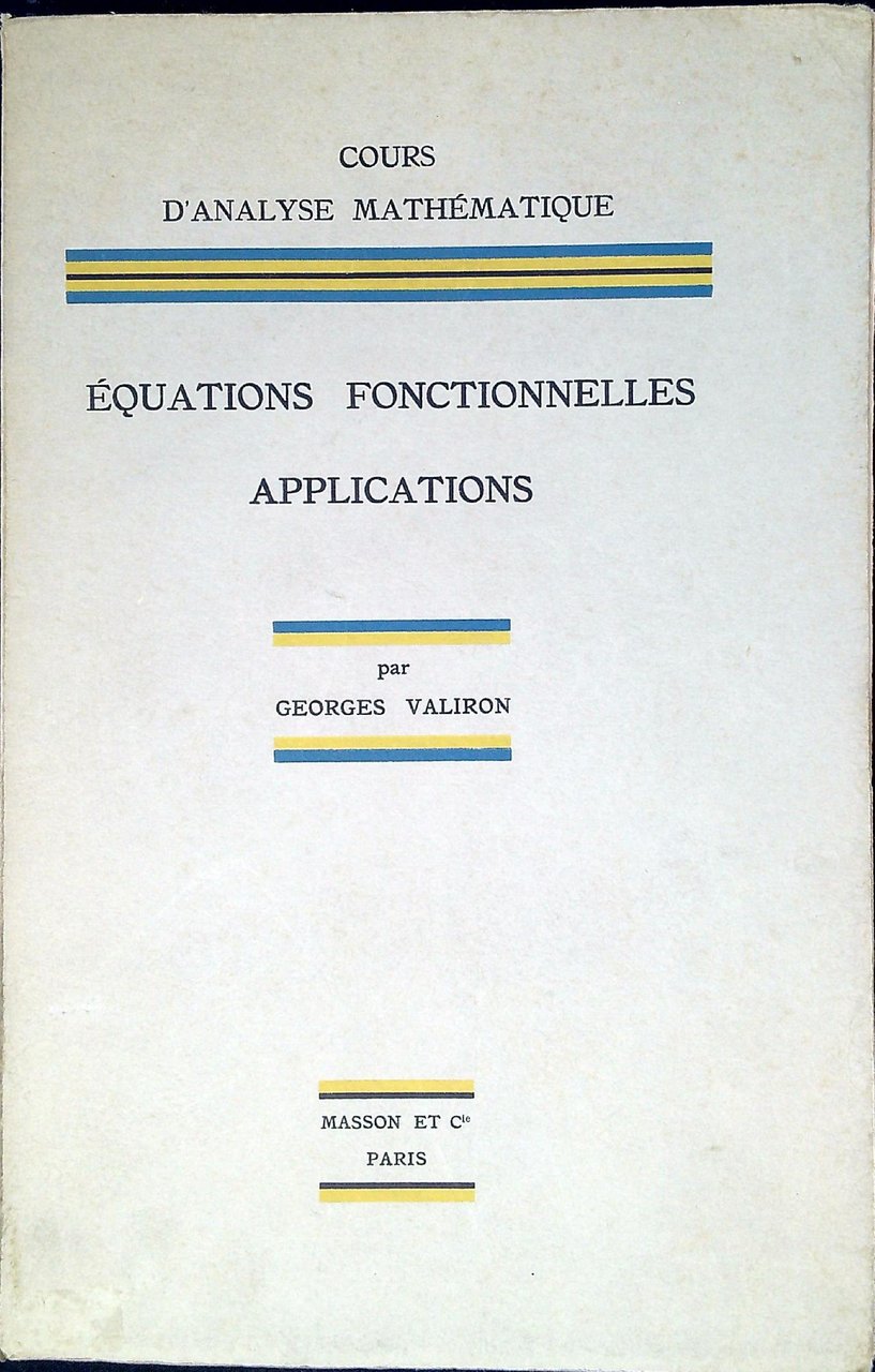 Equations fonctionnelles applications