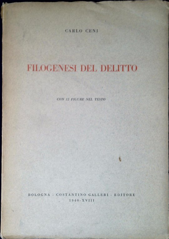 Filogenesi del delitto