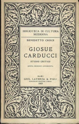 Giosuè Carducci. Studio critico