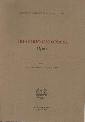 Gregorio Caloprese. Opere