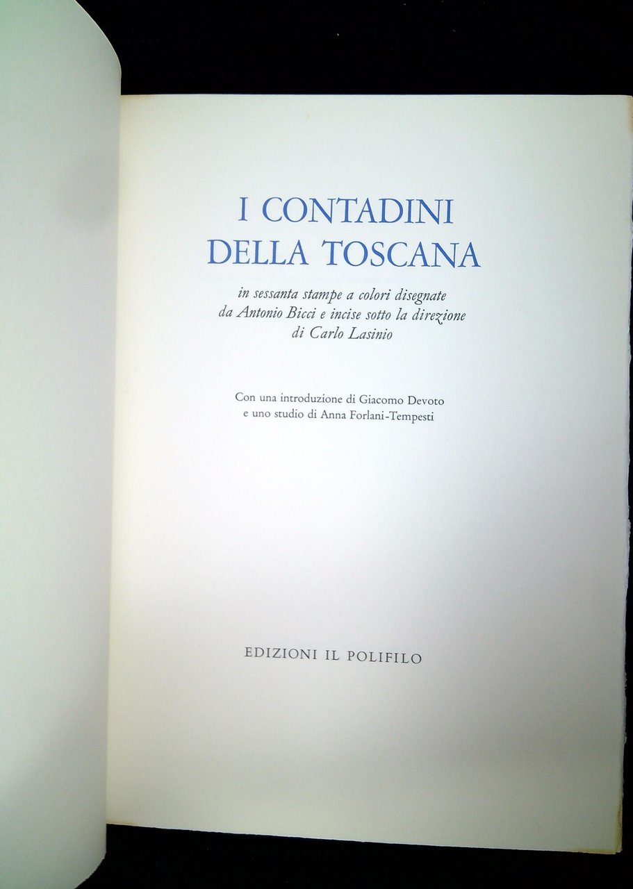 I Contadini della Toscana : in sessanta stampe a colori