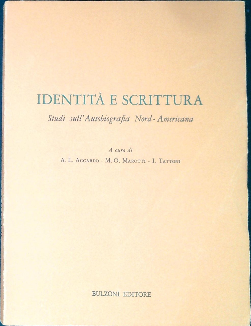 Identità e scrittura