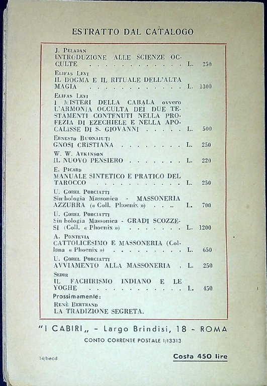 Il fachirismo indiano e le yoghe