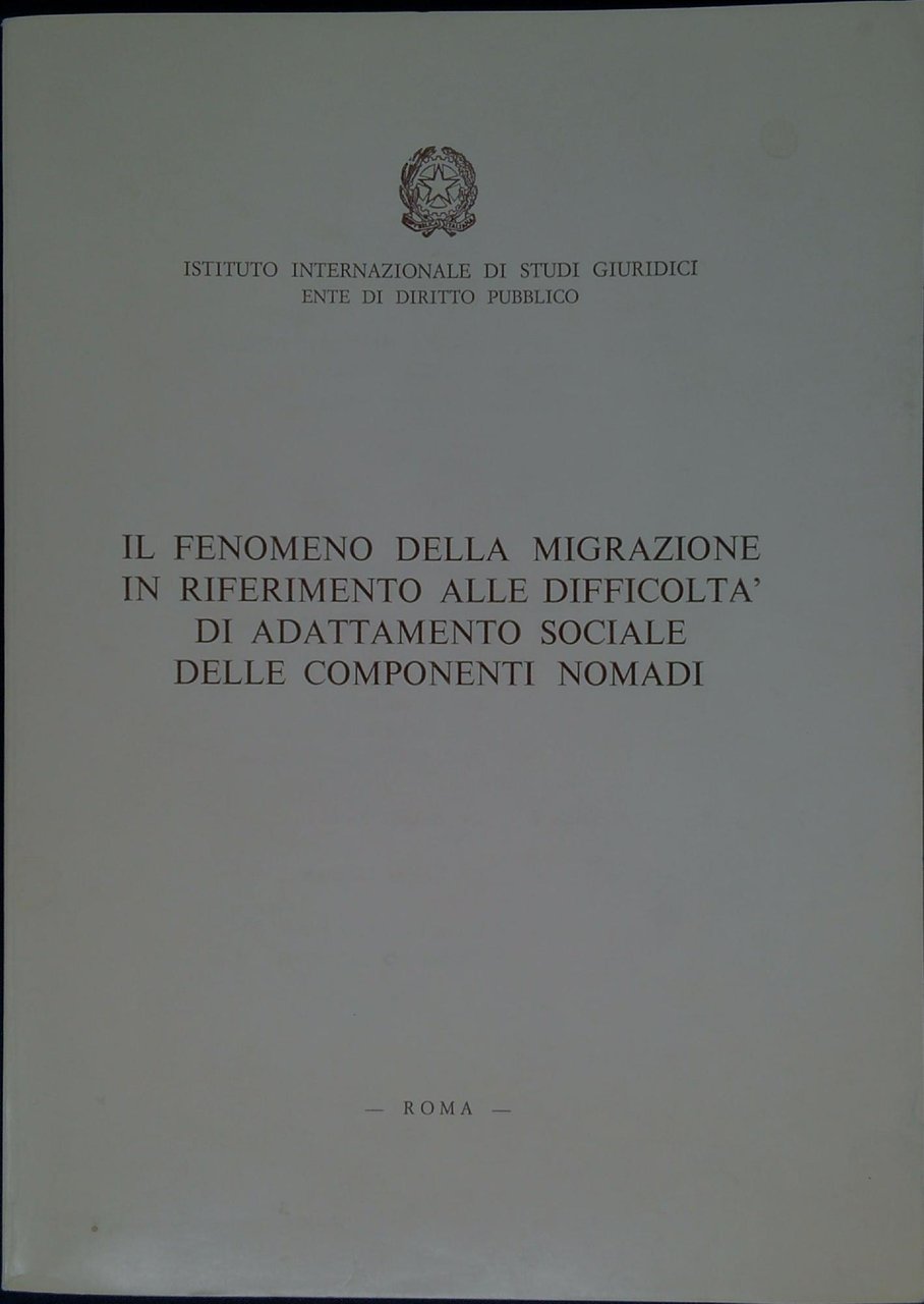 Il fenomeno della migrazione in riferimento alle difficoltà di adattamento …