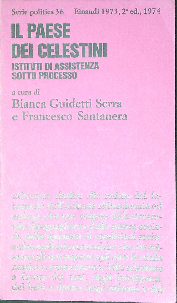 Il paese dei celestini : istituti di assistenza sotto processo | Immagine principale