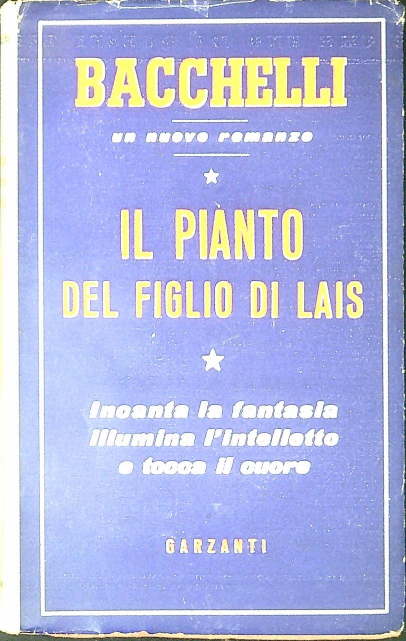 Il pianto del figlio di Lais : storia di un …