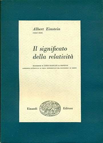 Il significato della relatività (biblioteca di cultura scientifica) | Immagine principale