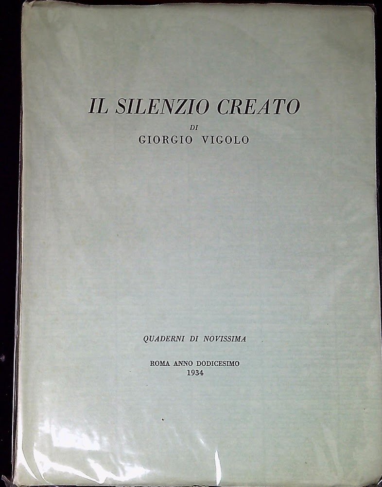 Il silenzio creato