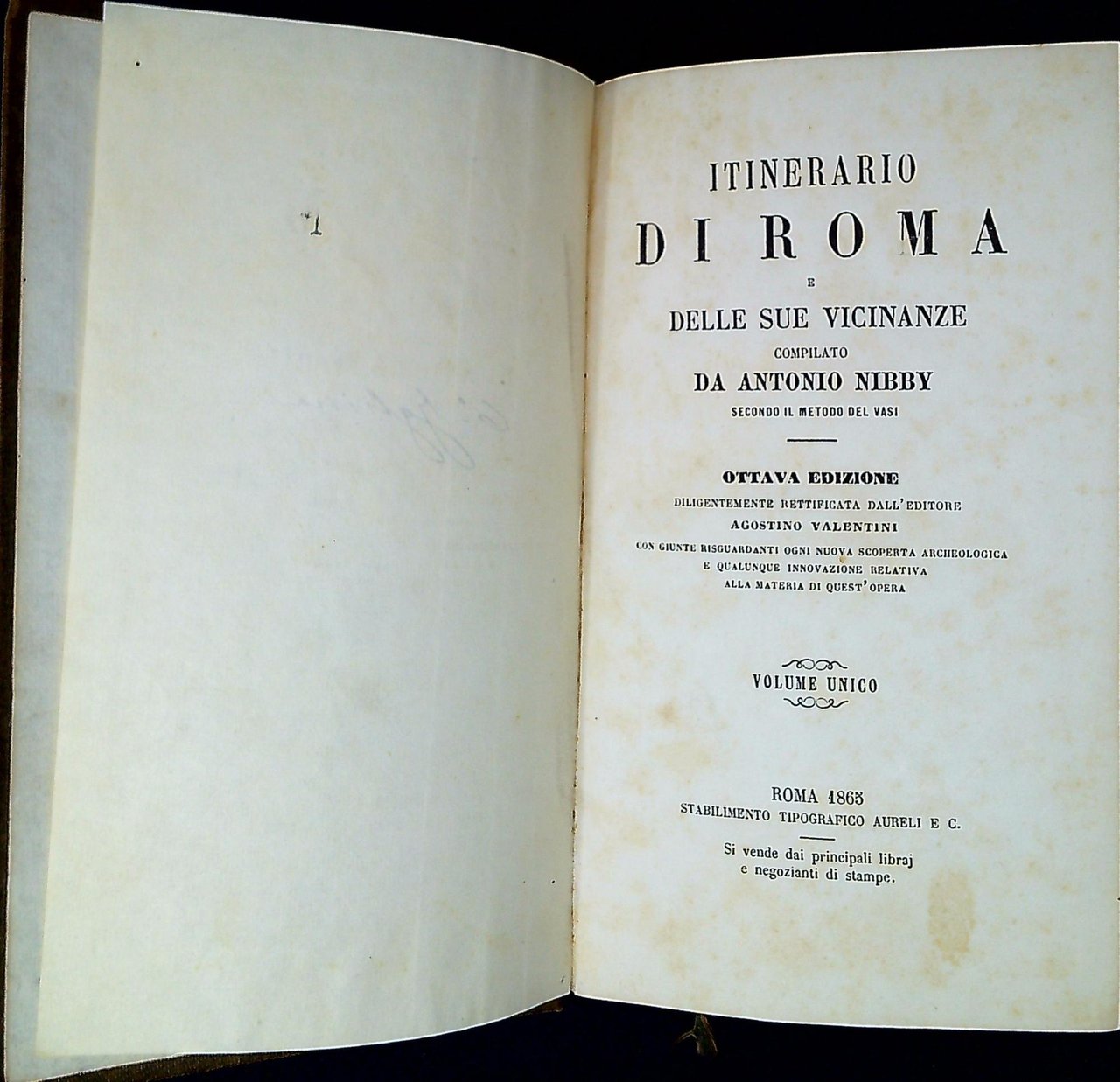 Itinerario di Roma e delle sue vicinanze