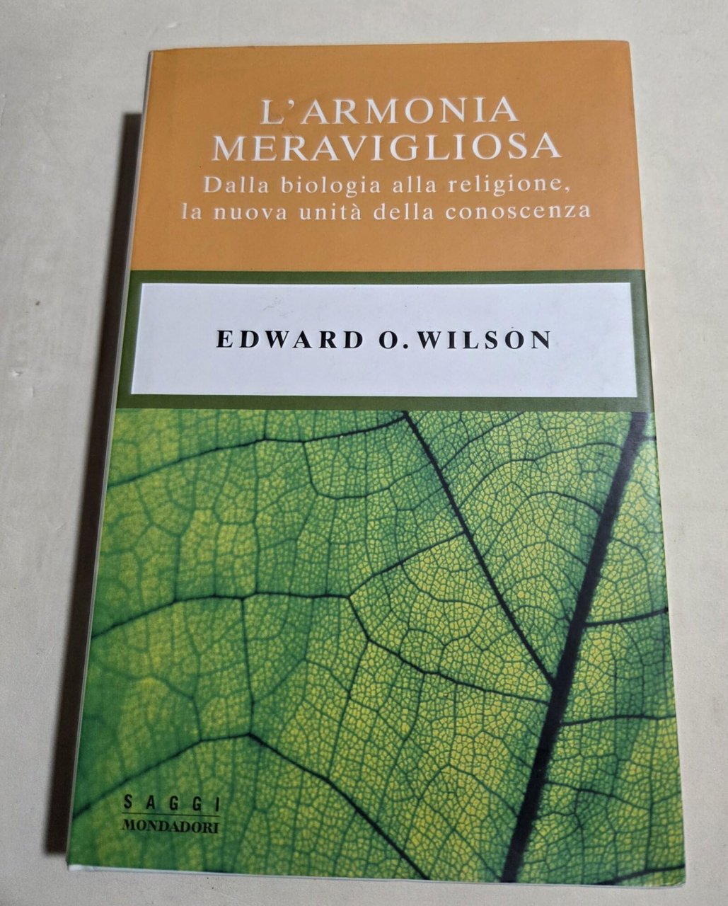 L'armonia meravigliosa. Dalla biologia alla religione, la nuova unità della … | Immagine principale