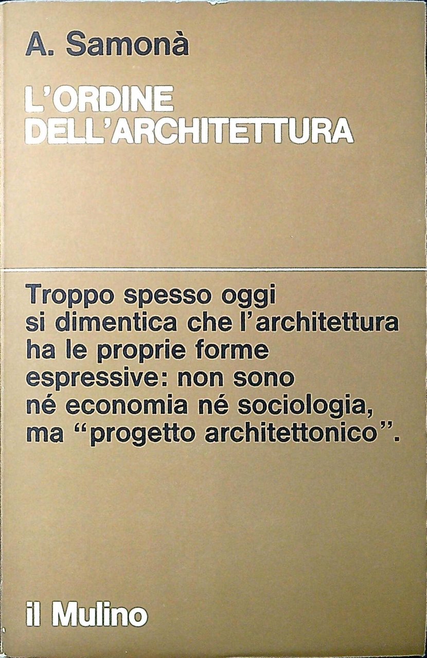 L'ordine dell'architettura