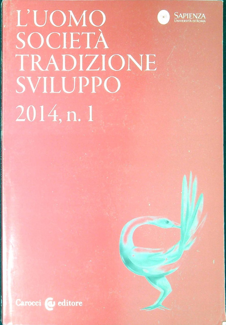 L'uomo società tradizione sviluppo n.1 2014