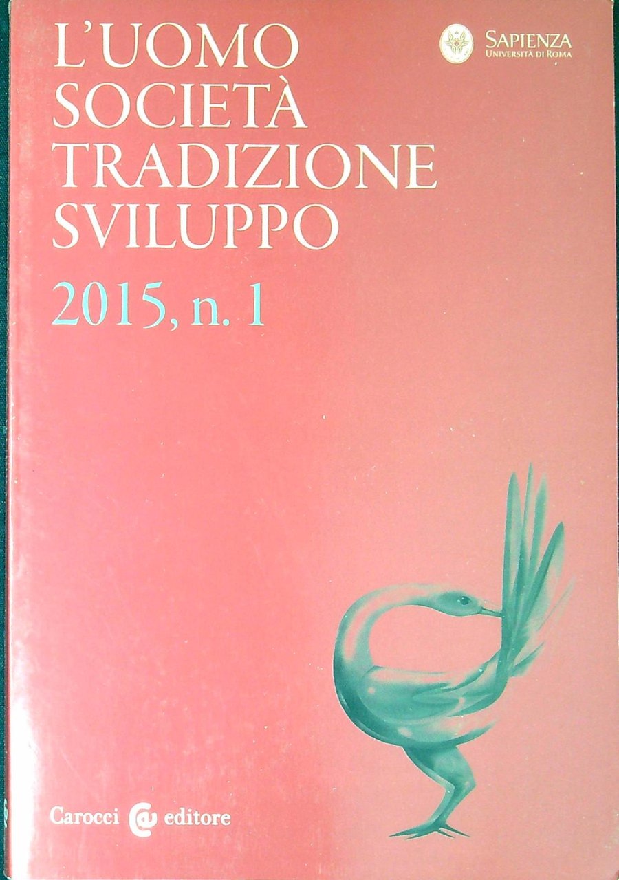 L'uomo società tradizione sviluppo n.1 2015