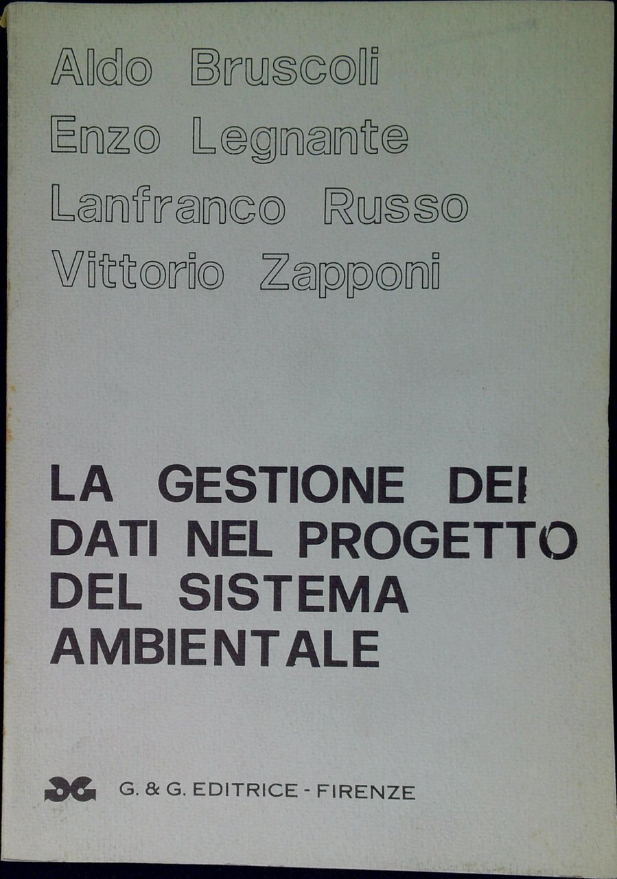 La gestione dei dati nel progetto del sistema ambientale