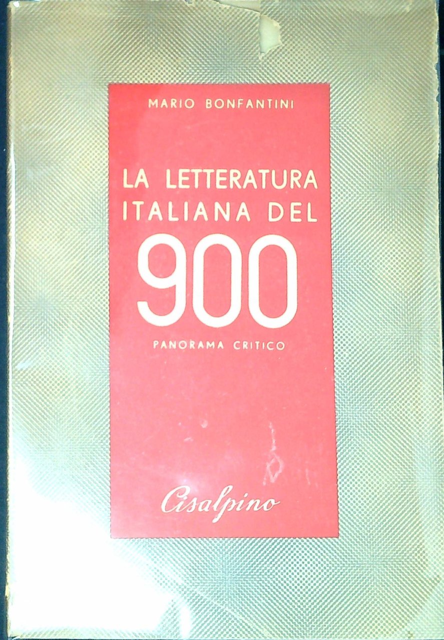 La letteratura italiana del '900