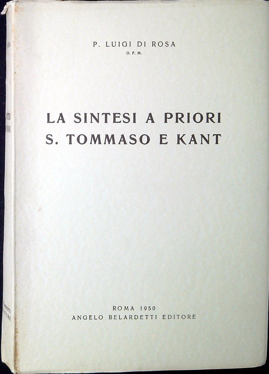 La sintesi a priori, S. Tommaso e Kant | Immagine principale