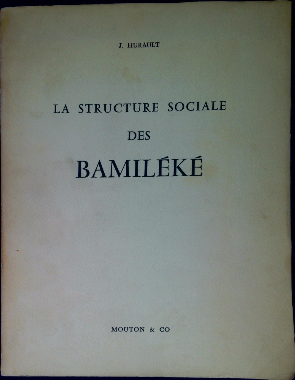 La structure sociale des Bamiléké