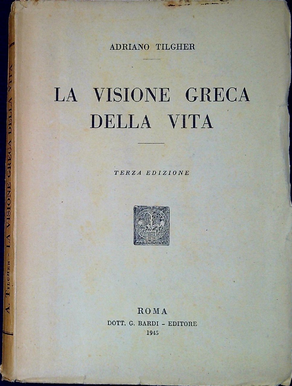 La Visione greca della vita