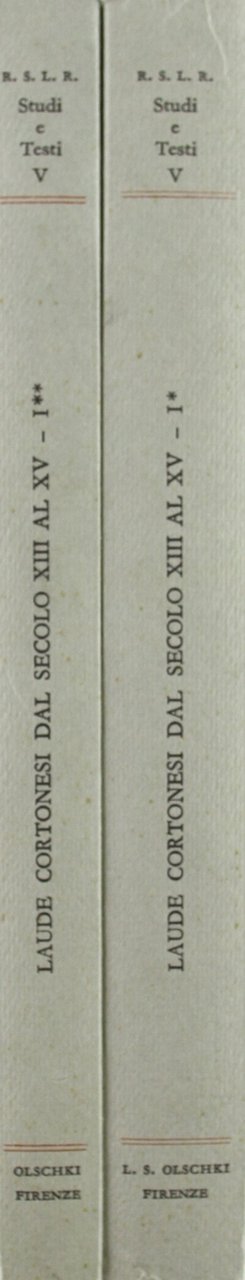 Laude cortonesi dal secolo XIII al XV (Vol. 1)