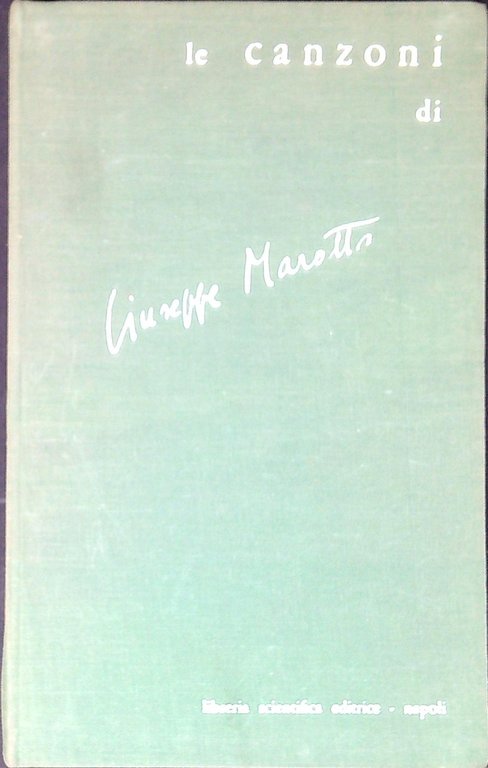 Le canzoni di Giuseppe Marotta