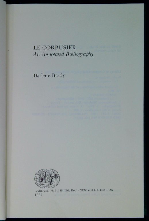 Le Corbusier : an annotated bibliography