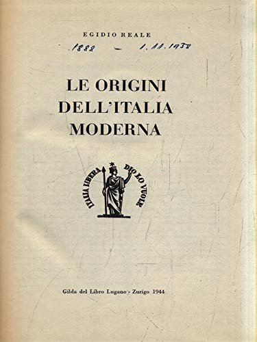 Le origini dell'Italia moderna. | Immagine principale