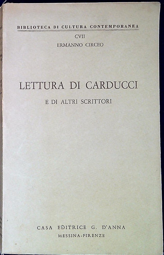 Lettura di Carducci e di altri scrittori