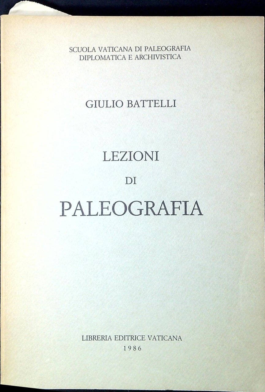 Lezioni di paleografia