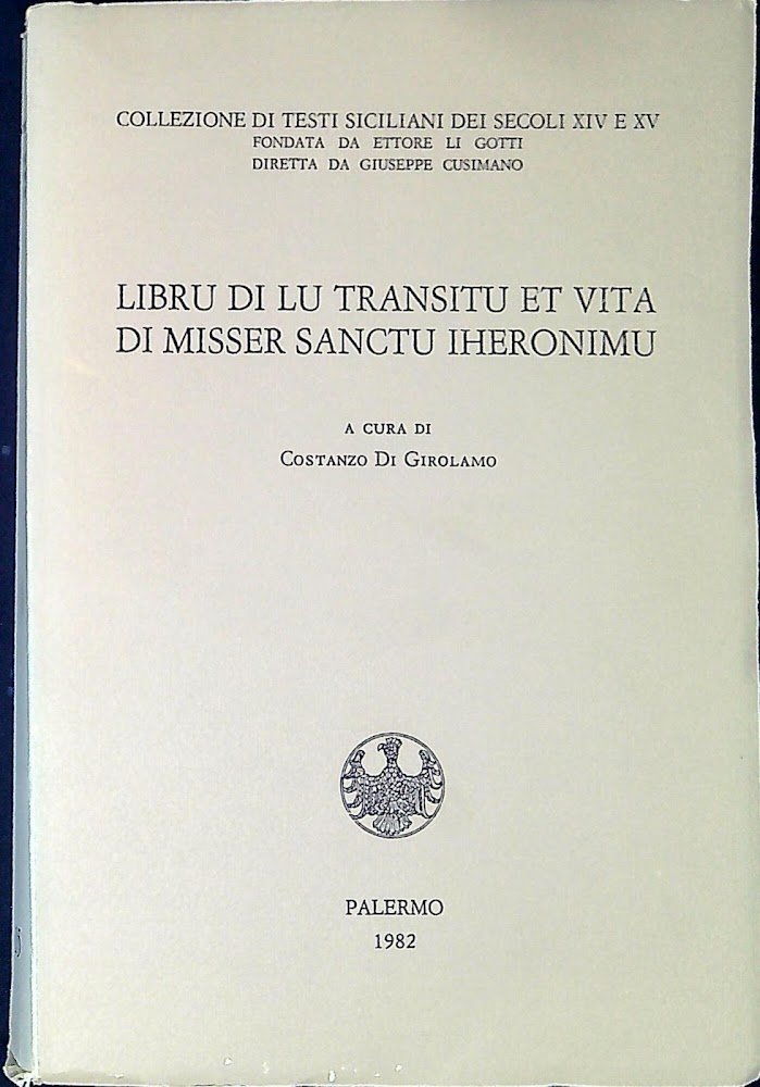 Libru di lu transitu et vita di misser sanctu Iheronimu
