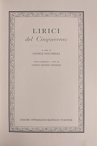 Lirici del Cinquecento | Immagine principale