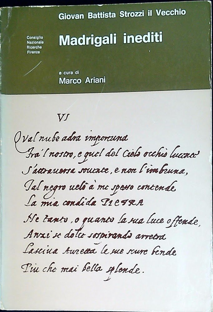 Madrigali inediti