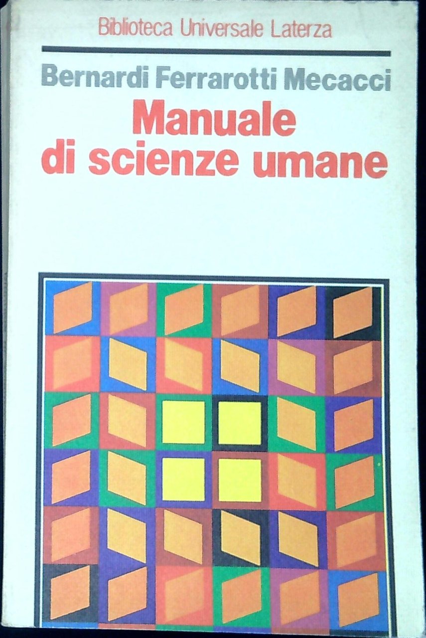 Manuale di scienze umane