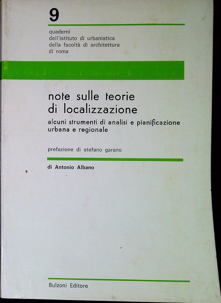 Note sulle teorie di localizzazione : alcuni strumenti di analisi …