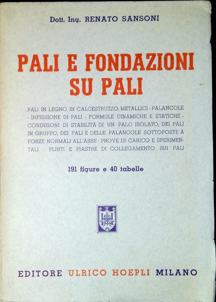 Pali e fondazioni su pali : pali in legno, in … | Immagine principale