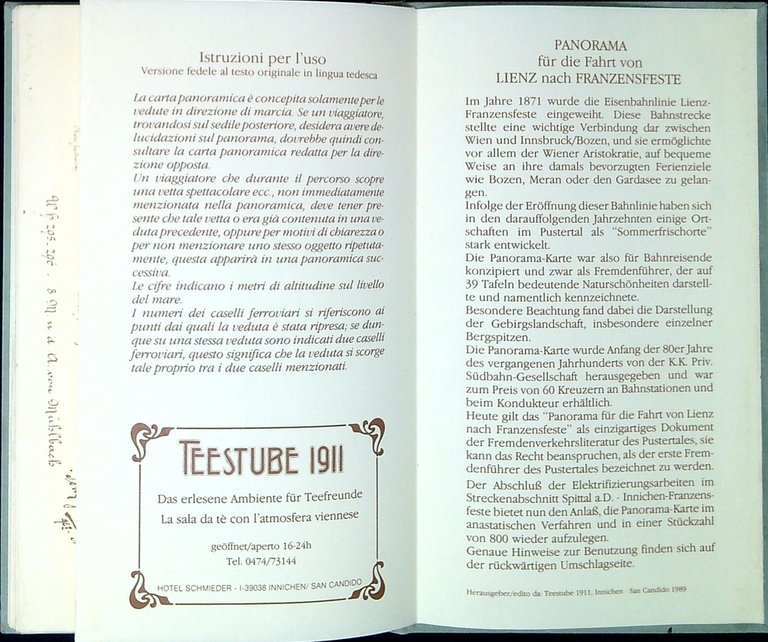 Panoramica per il viaggio da Lienz a fortezza