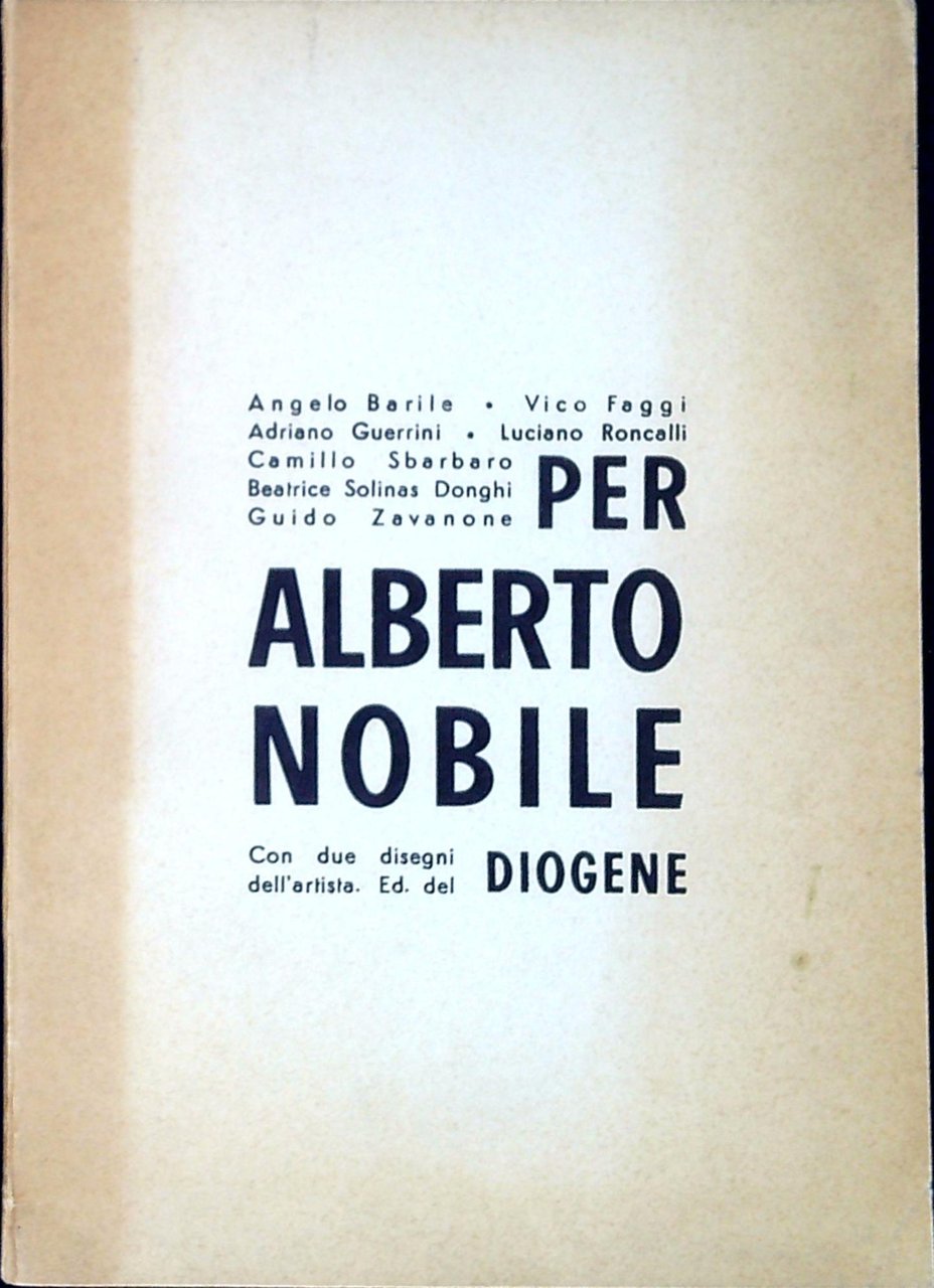 Per Alberto Nobile
