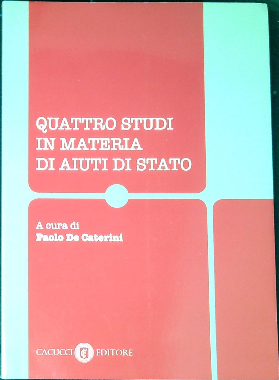 Quattro studi in materia di aiuti di stato | Immagine principale
